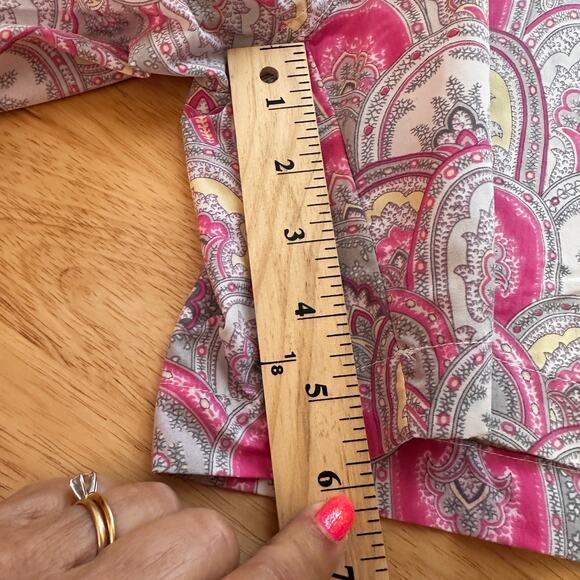 J. McLaughlin Swim Trunks Board Shorts Lined Pink Gray Mens size LARGE - Picture 7 of 9